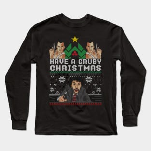 Its Not Christmas Until Hans Gruber Falls From Nakatomi Plaza Long Sleeve T-Shirt